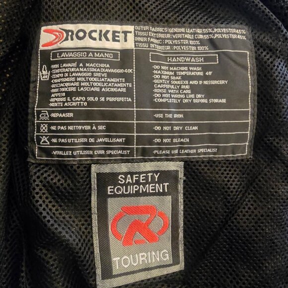 Summer LNWOT Motorcycle Touring Leather & Mesh JOE ROCKET Jacket sz Large - Picture 8 of 10